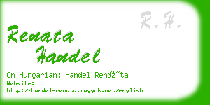 renata handel business card